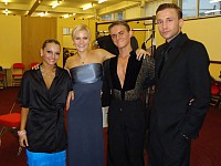 od lewej: Adrianna Łojszczyk, Asta Sigvaldadottir, Dominik Rudnicki-Sipajło, Przemek Łowicki (Blackpool 2010)
